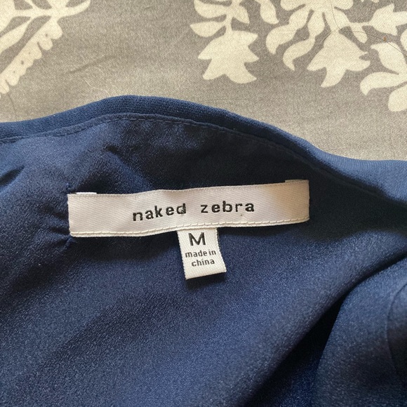 Navy Halter Cocktail Dress - Picture 5 of 6